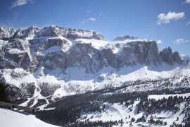 Piste da sci nella Val di Fassa