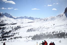 I vasti paesaggi della Val di Fassa