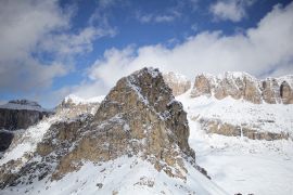 La formazione rocciosa del Sella